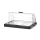 Présentoir réfrigéré type marmite à couvercle coulissant (roll-top) 460×355×(H)220 mm, noir (871805)