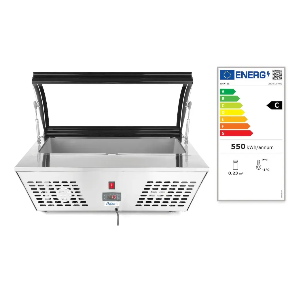 Vitrine réfrigérée de comptoir 67 L (233672)