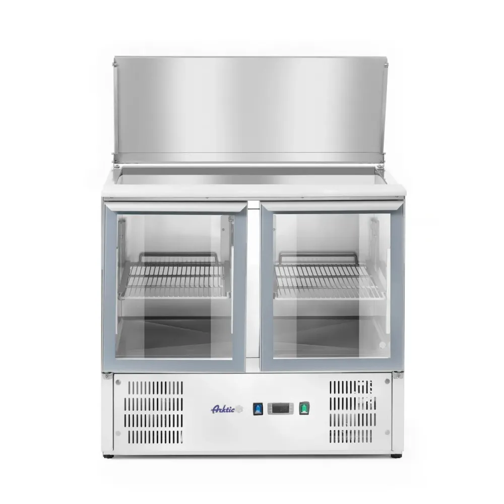 Vitrine réfrigérée 2 portes avec couvercle relevable (236246)