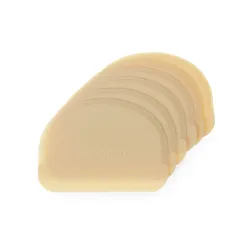 Grattoir pour pâte demi‑circulaire – lot de 6 pièces, 120 x 88 mm