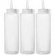 Bouteilles doseuses pour sauce 700 ml, transparentes - lot de 3 (557952)