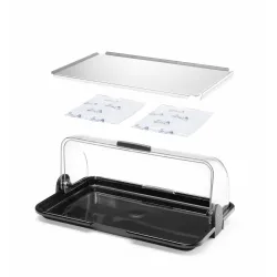 Petite vitrine rolltop à double fonction