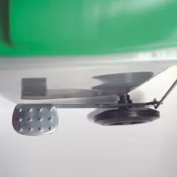 Conteneur mobile 120 L pour déchets, couvercle vert