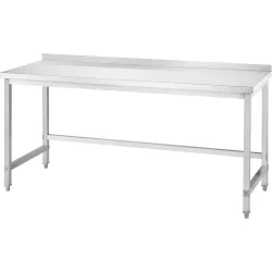 Table en acier inoxydable sans étagère 800 × 600 × 850 mm