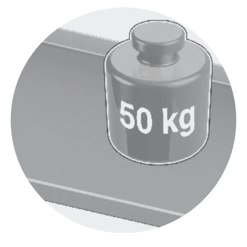 Système d’étagères murales 600-3 avec une tablette (LSX1-60/30/30)