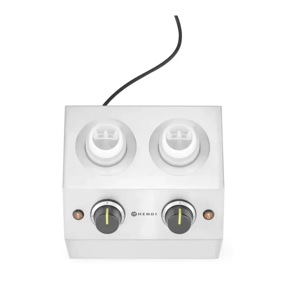 Chauffe-sauces double 2 × 0,65 L (201725)