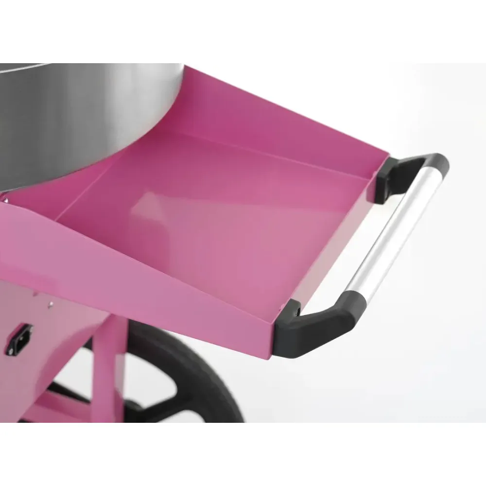 Machine à pop‑corn mobile sur chariot, rose (282809)