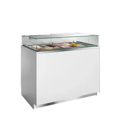 Vitrine à glaces à 2 zones, 224 L
