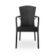 Chaise ANDREA 110, noire (KOP/ANDREA110/TT/STM)