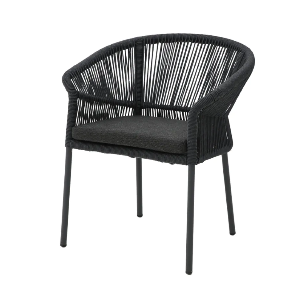 Chaise AUGUSTO 1616, noire (KOP/AUGUSTO.TRP.1616/HH/STM)
