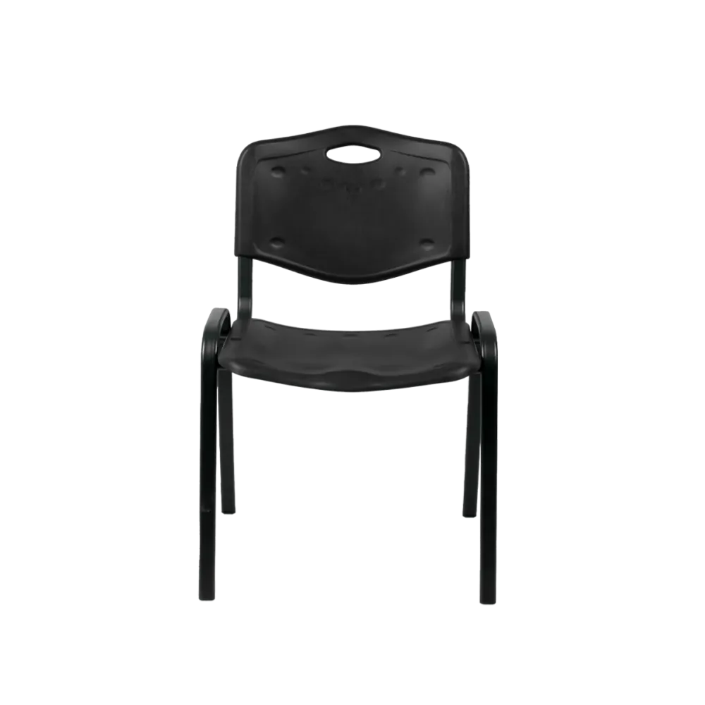 Chaise ISO PLAST 0102, noire (KKO/ISO.PLAST.0102/NS/STM)