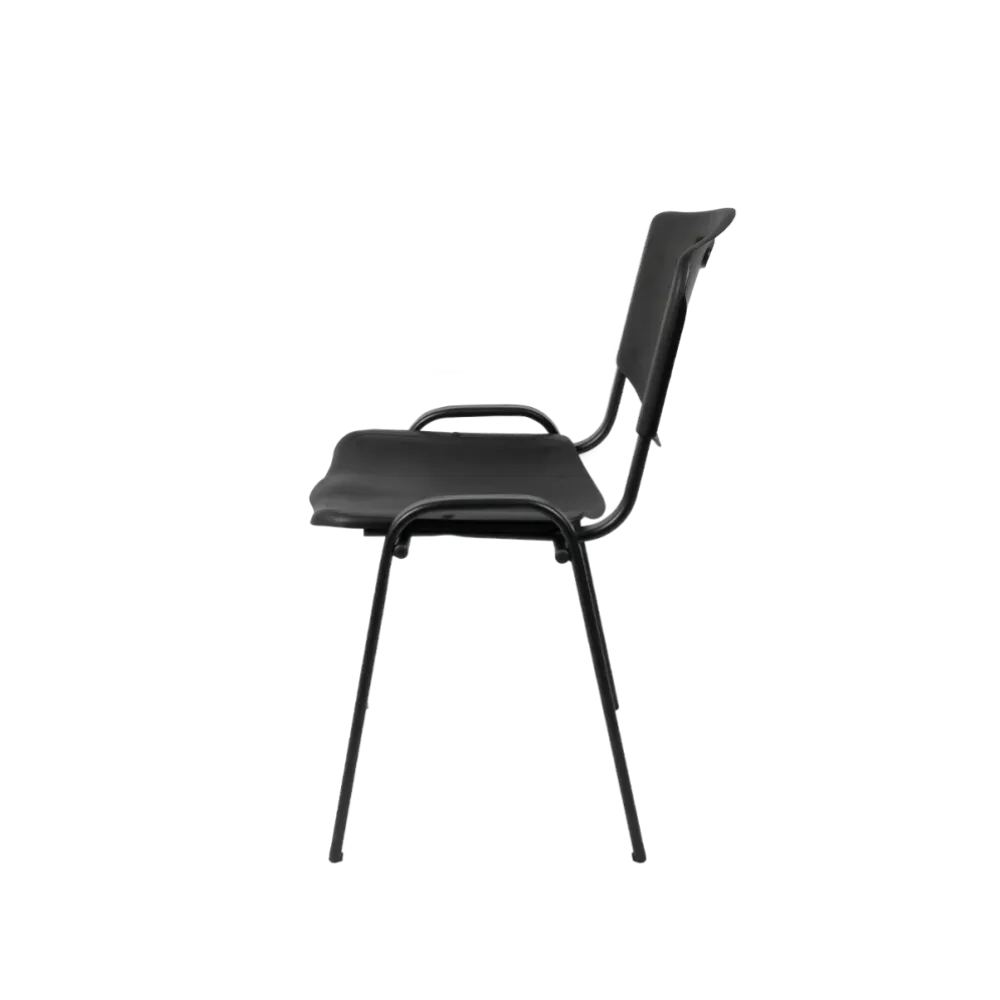 Chaise ISO PLAST 0102, noire (KKO/ISO.PLAST.0102/NS/STM)