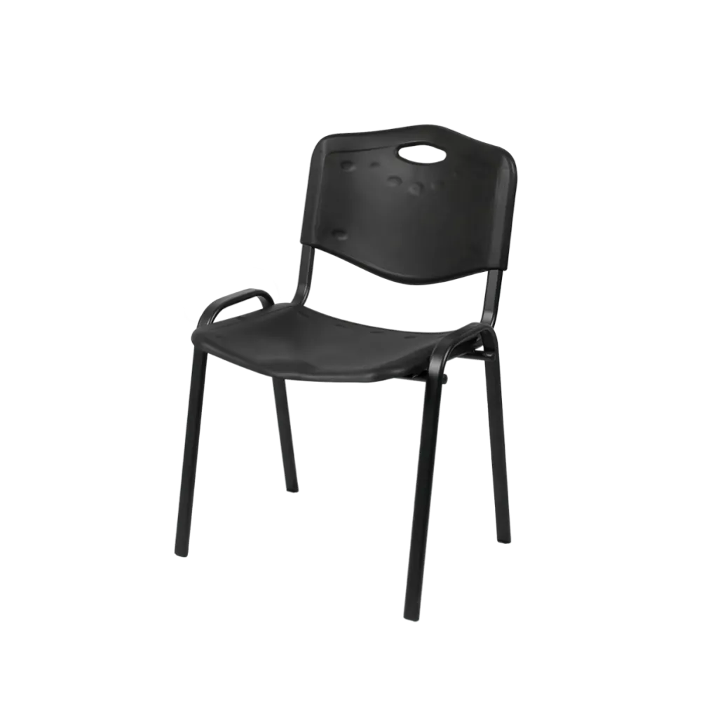 Chaise ISO PLAST 0102, noire (KKO/ISO.PLAST.0102/NS/STM)