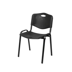 Chaise ISO PLAST 0102, noire
