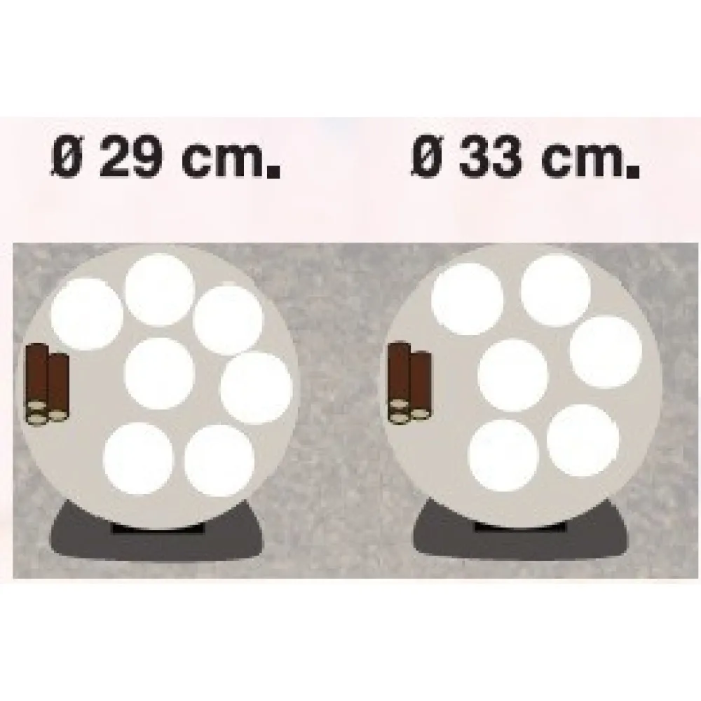 Bois à pizza électrique pour 6-7 pizzas MFE  (MF130D)