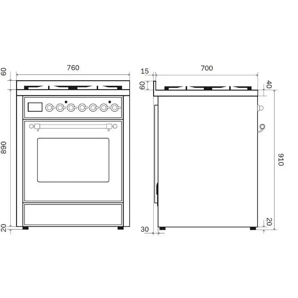 Range Cooker Majestic M30N (M30DNE3)