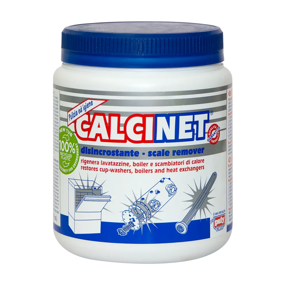 Poudre de détartrage et de nettoyage pour machines à café, bouilloires et lave-linge Calcinet Disincrostante (0421000)