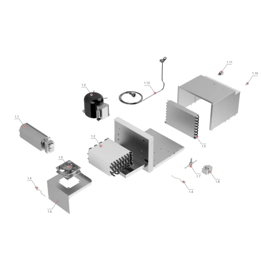 Compressor (R290) -5...+8°C 1 1/2-4 1/2 sections (BHS-K-ESKP-360)