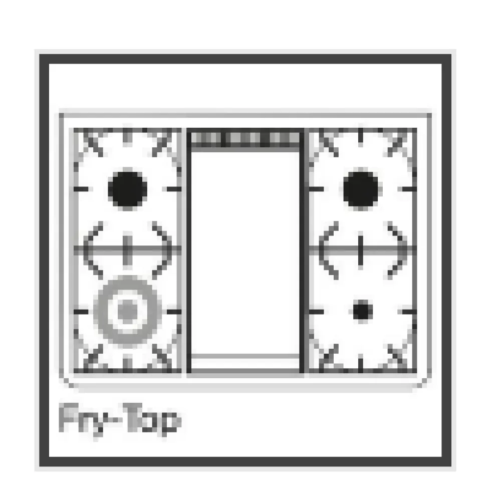 Range Cooker Majestic M09N 6 burners with fry top (M09FDNE3)