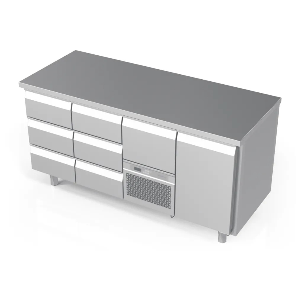Table de refroidissement avec tiroirs P345 1720 mm (BHS-FP0-E345-172/70/90)