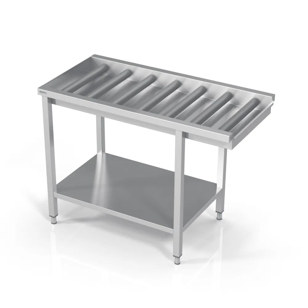 Table à rouleaux avec étagère 1800 (BHS-PLOI-180/60/90)