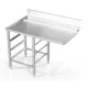 Table en métal après lavage avec 3 tiroirs en dessous 700 (BHS-BR3-70/70/90)