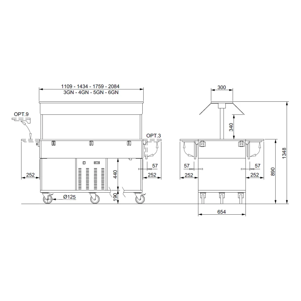 BUFFET RÉFRIGÉRÉ HEKO 3R (01200HEKO3FRE)