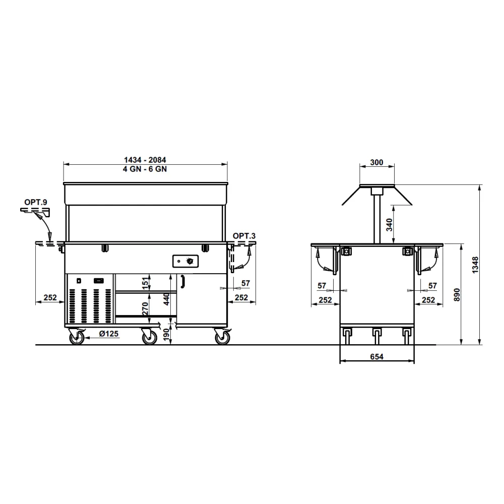 BUFFET CHAUD/FROID HEKO 6 MIX (01200HEKO6MIX)