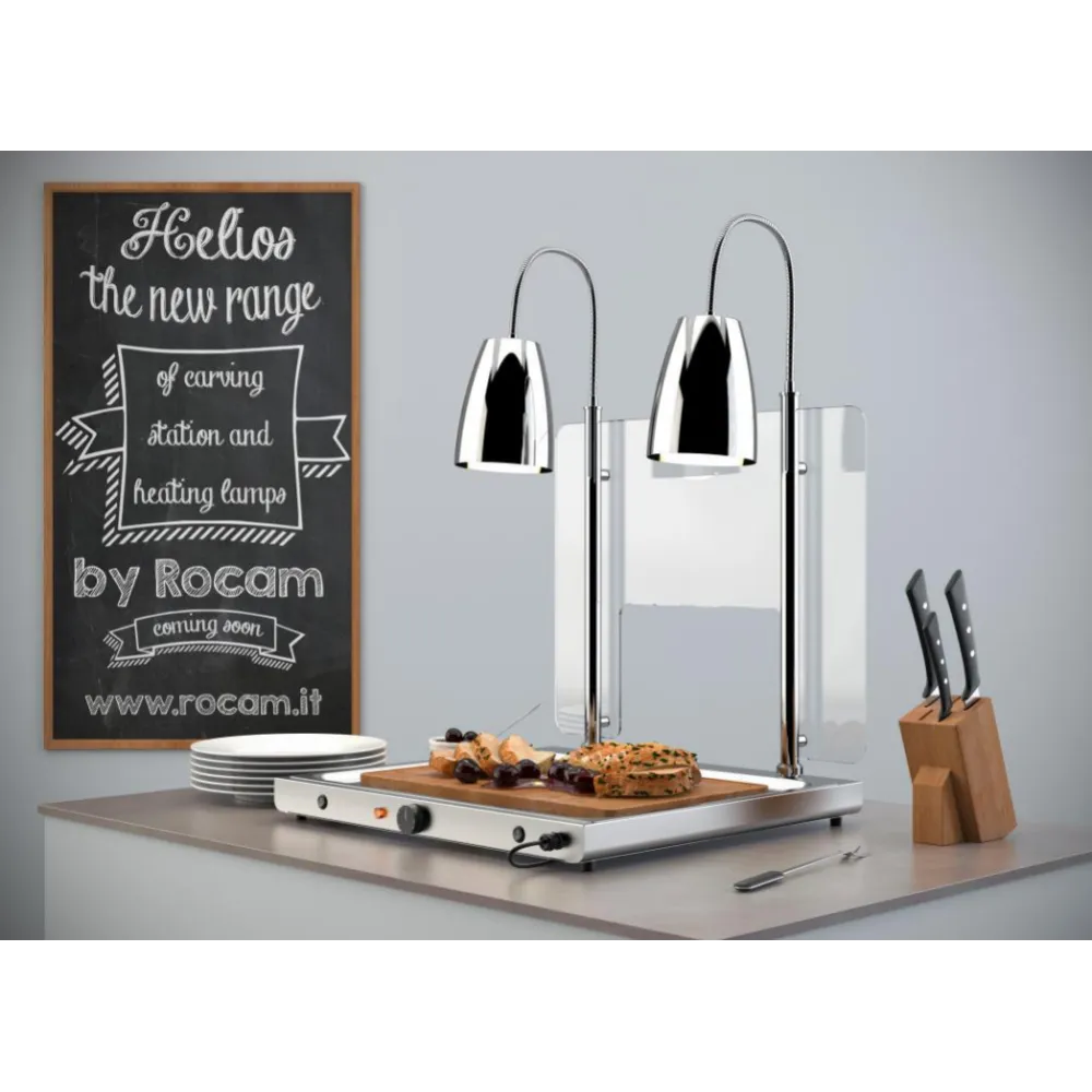 SURFACE CHAUFFANTE AVEC 2 LAMPES INFRAROUGES FLEXIBLES HELIOS 2/1 FLEX P2 (034CRHEL2/1FLP2)