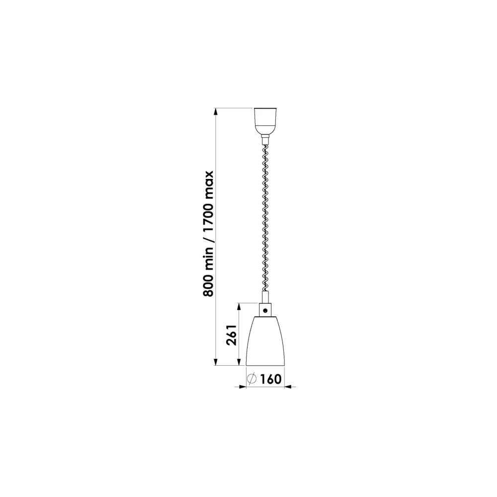 LAMPE CHAUFFANTE INFRAROUGE SUSPENDU HELIOS AIR P1 (034CRHELAIR/RITP1)