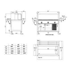 BUFFET FROID À VENTILATION OMNIA 5RV