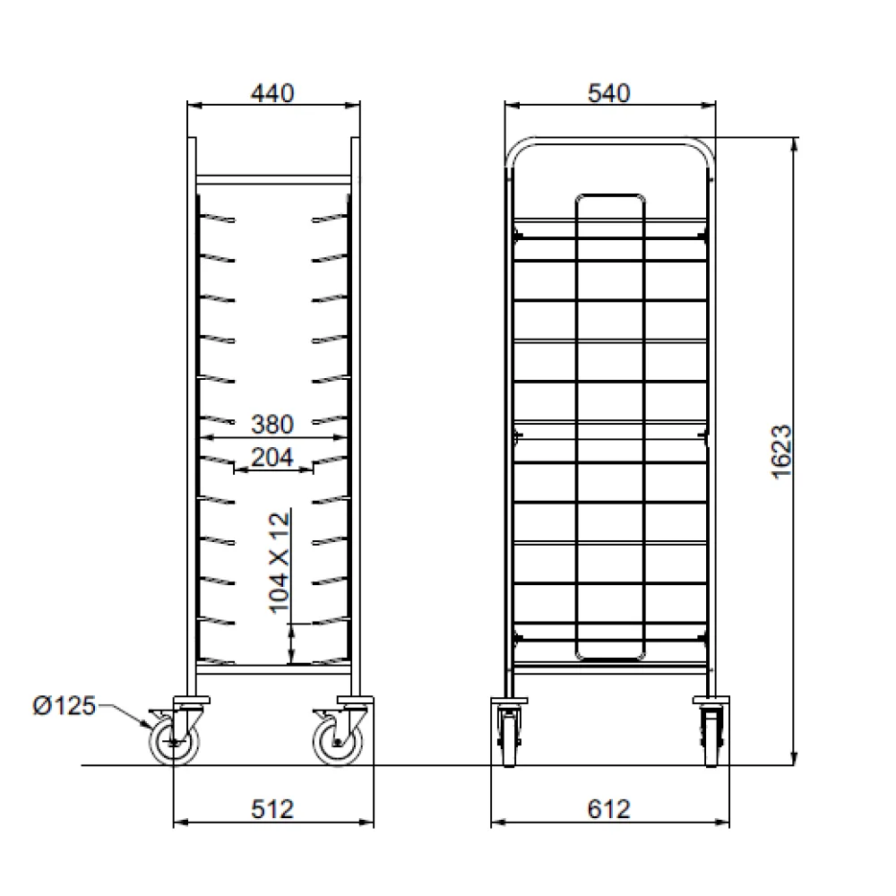 PORTE-PLATEAUX TRAY 12 (03900TRAY12)