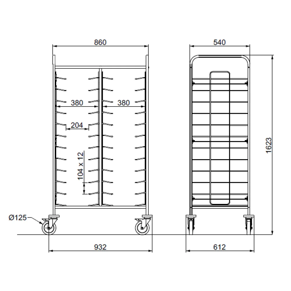 PORTE-PLATEAUX TRAY 24 (03900TRAY24)