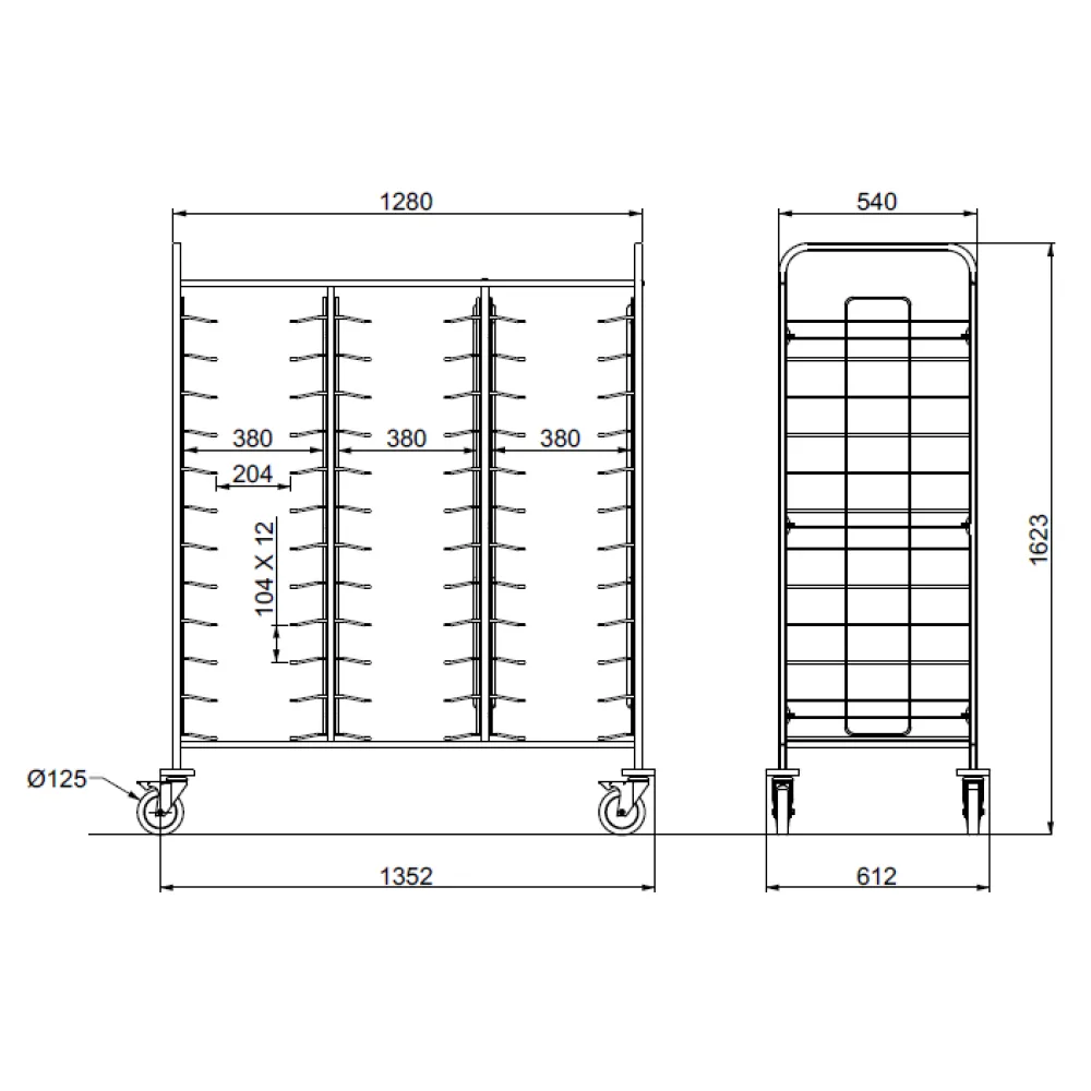 PORTE-PLATEAUX TRAY 36 (03900TRAY36)