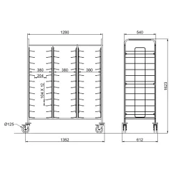 PORTE-PLATEAUX TRAY 36