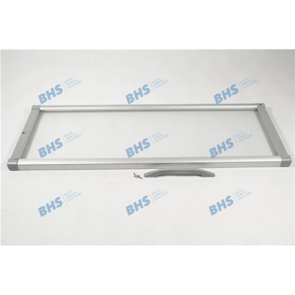 GLASS DOOR COMPLETE RAL7001 (12292)