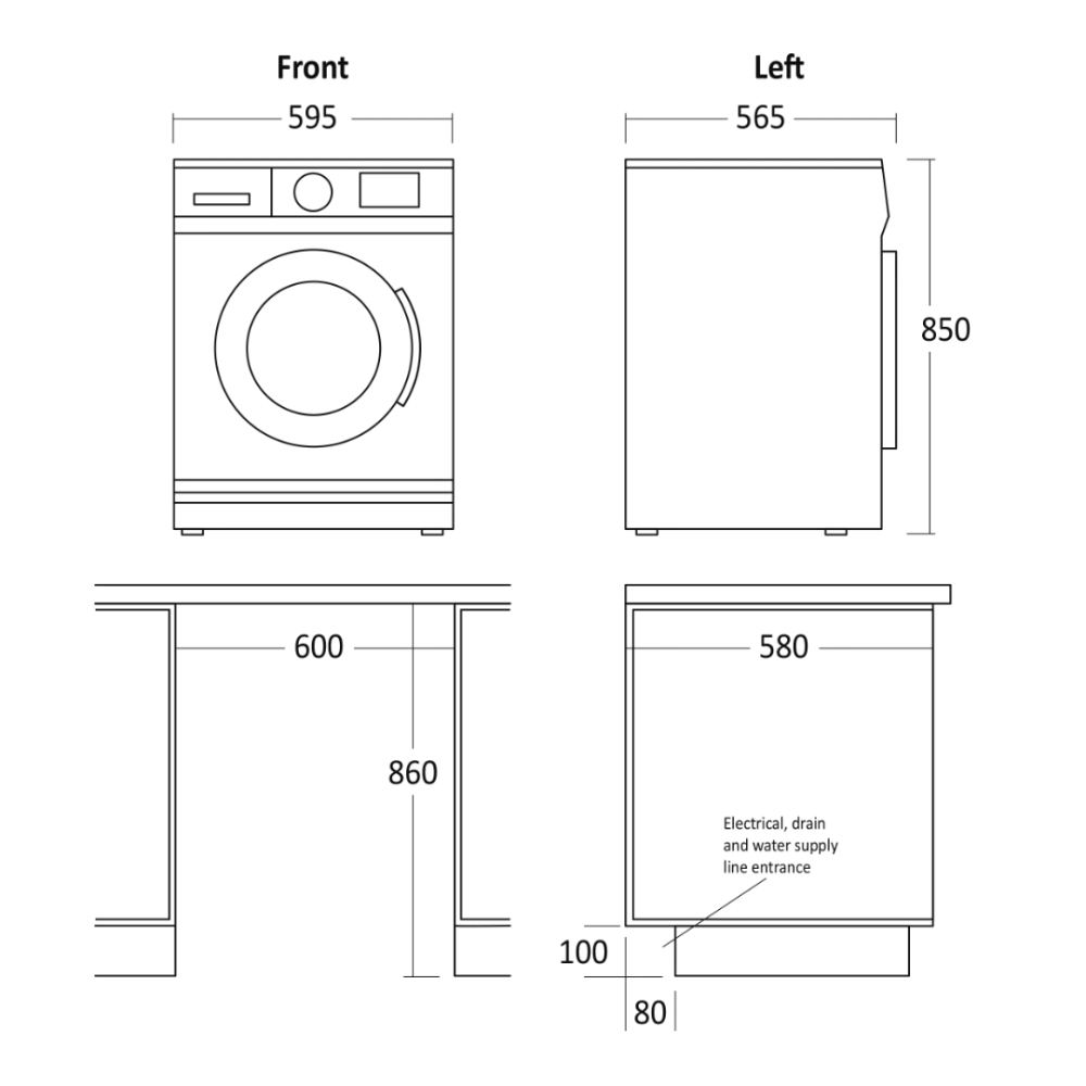 Machine à laver WAH 2908 W (33082908110000)