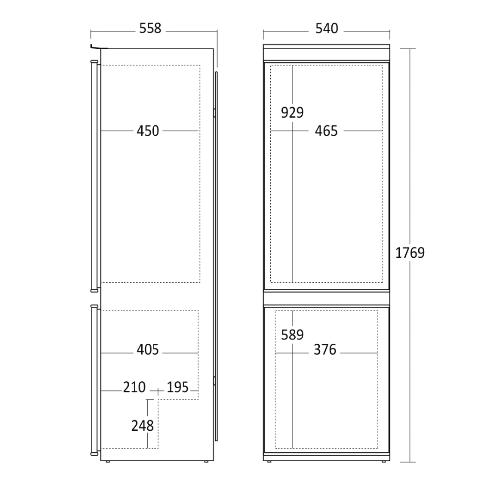 Réfrigérateur encastrable BIC 336 W (31030336W10000)