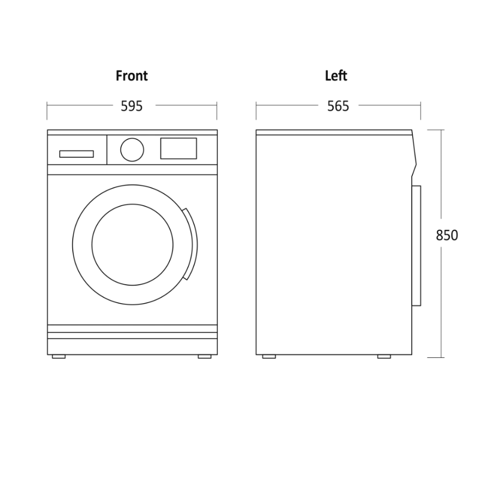 Machine à laver WAH 2808 W (33081010000WAH2808W)