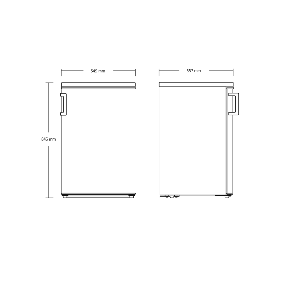 Réfrigérateur avec congélateur 94+13L SKB 161 W (01030161W10000)