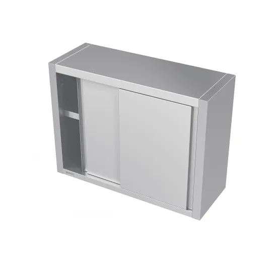 Armoire murale en acier inoxydable à portes coulissantes
