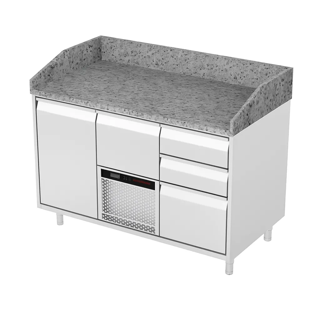 Comptoir de refroidissement avec plateau en granite P240 1300 mm (FM0-E240-130/70/90)