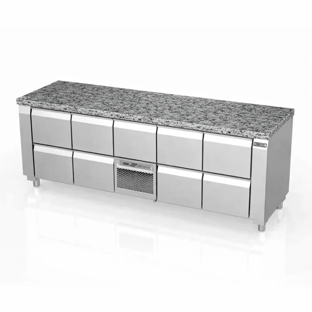 Comptoir de refroidissement avec plateau en granit 2130 mm P414 (FM0-E414-213/70/90)