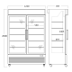 Vitrine congélateur 684 L DF800BE (25324010000DF800BE)