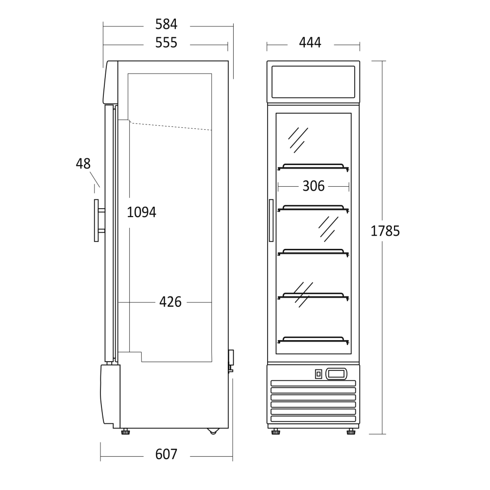 Vitrine congélateur 142 L DF217BC (59324010000DF217BC)