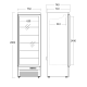 Réfrigérateur vitrine 459 L DC614BB (25311110000DC614BB)