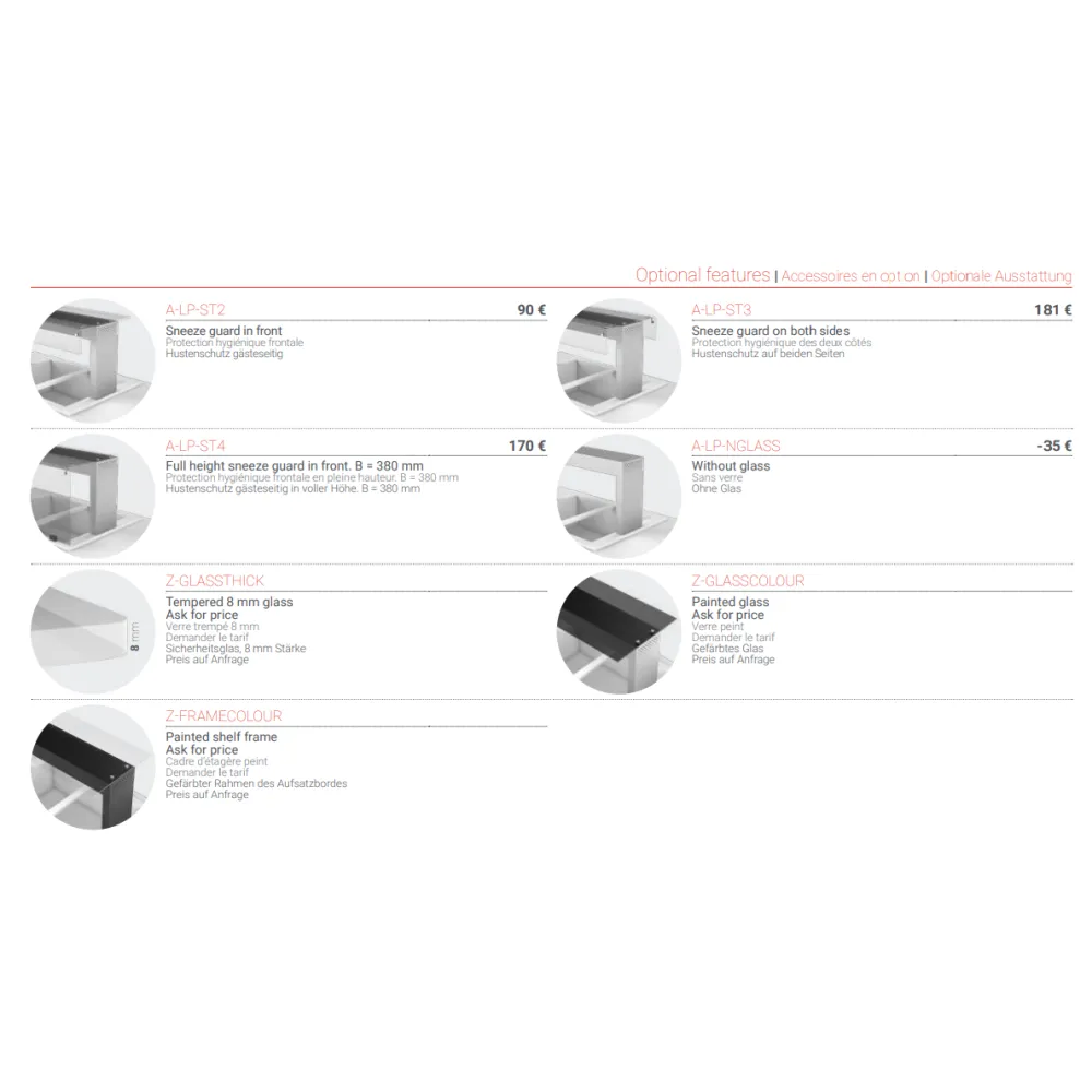 Heated Shelf for Buffet 2043 mm (LPW16-204/40/40)