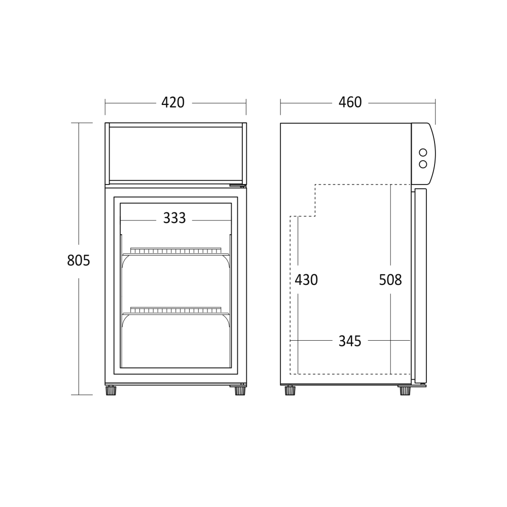 Armoire réfrigérée 44L SC 51 BE (26310051BE10000)