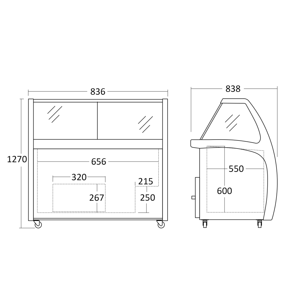 Vitrine à glace 170L SIC4WB (23424510000SIC4WB)