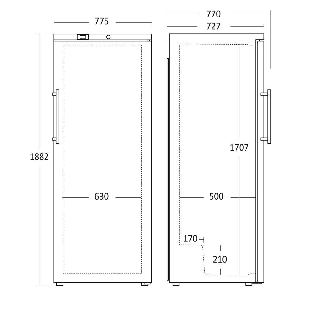 Refroidisseur 510L GUR 590 W (31318510000GUR590WB)
